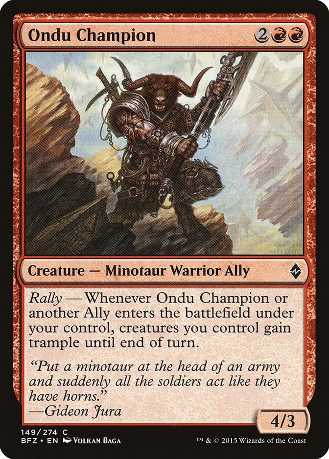 Ondu Champion (149) (BFZ) Japanese