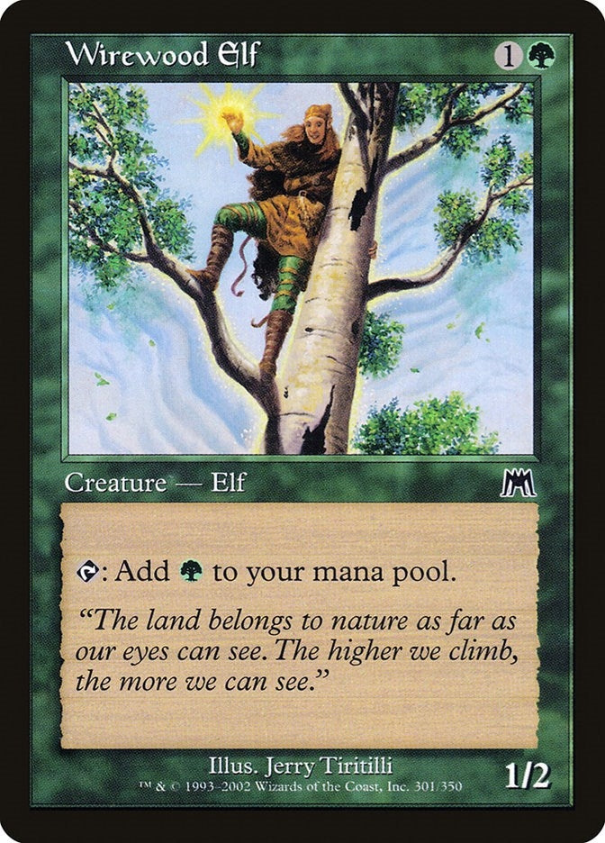 Image for Wirewood Elf (301) (ONS) - Magic: The Gathering