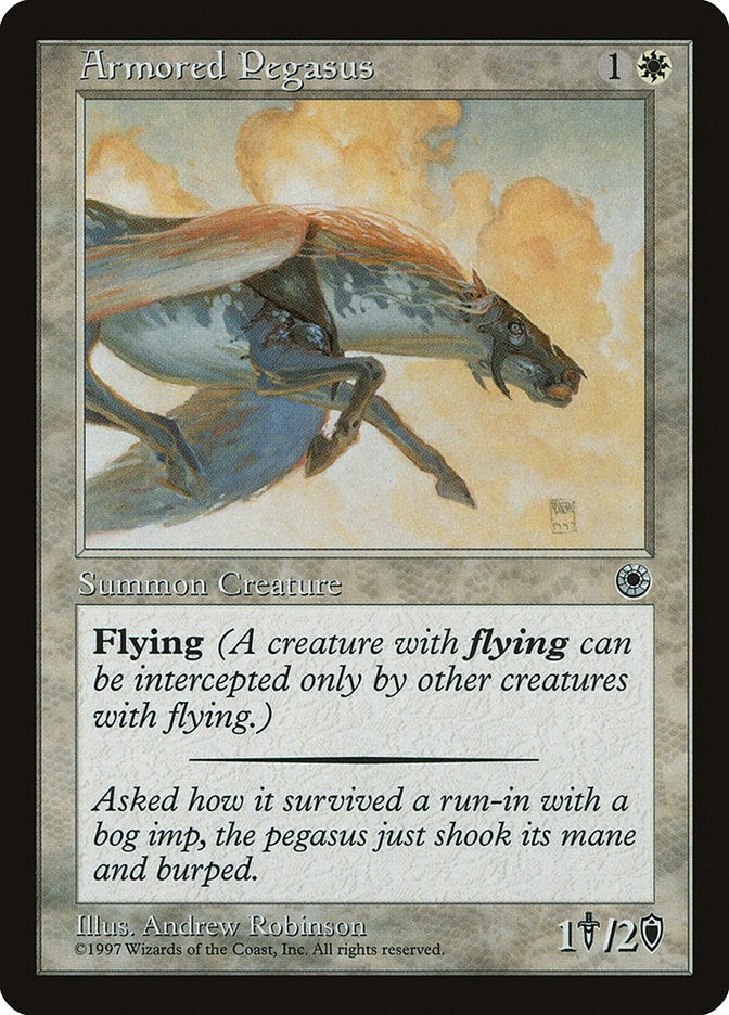 Image for Armored Pegasus (Reminder Text) (POR) - Magic: The Gathering