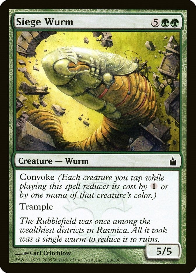 Image for Siege Wurm (183) (RAV) - Magic: The Gathering