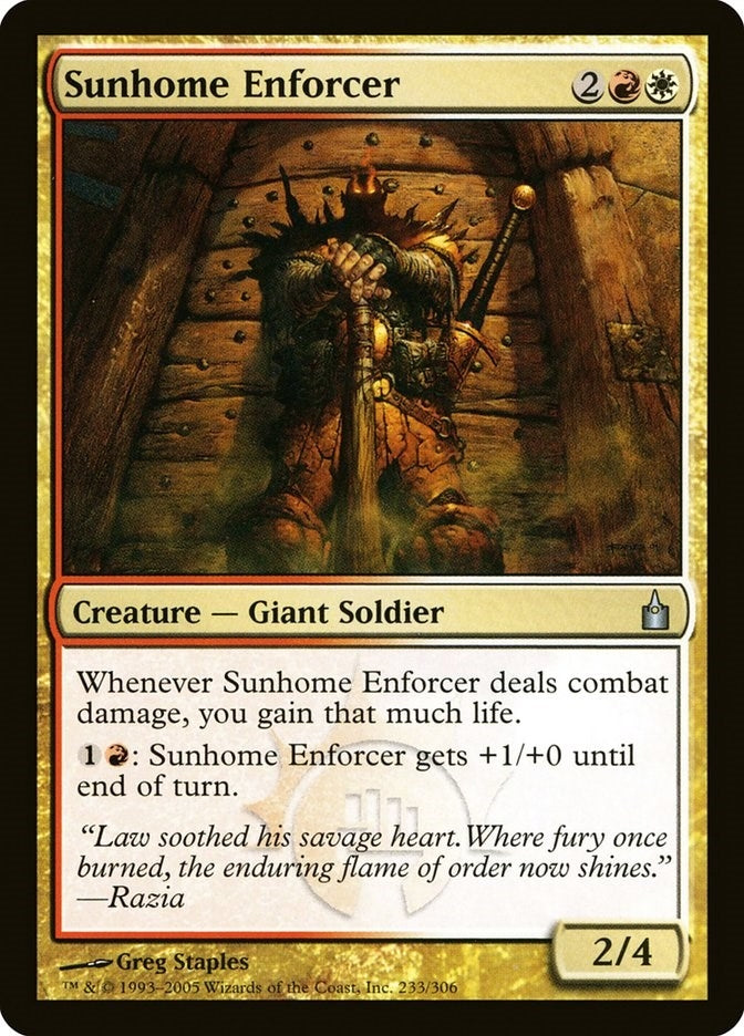 Image for Sunhome Enforcer (233) (RAV) - Magic: The Gathering