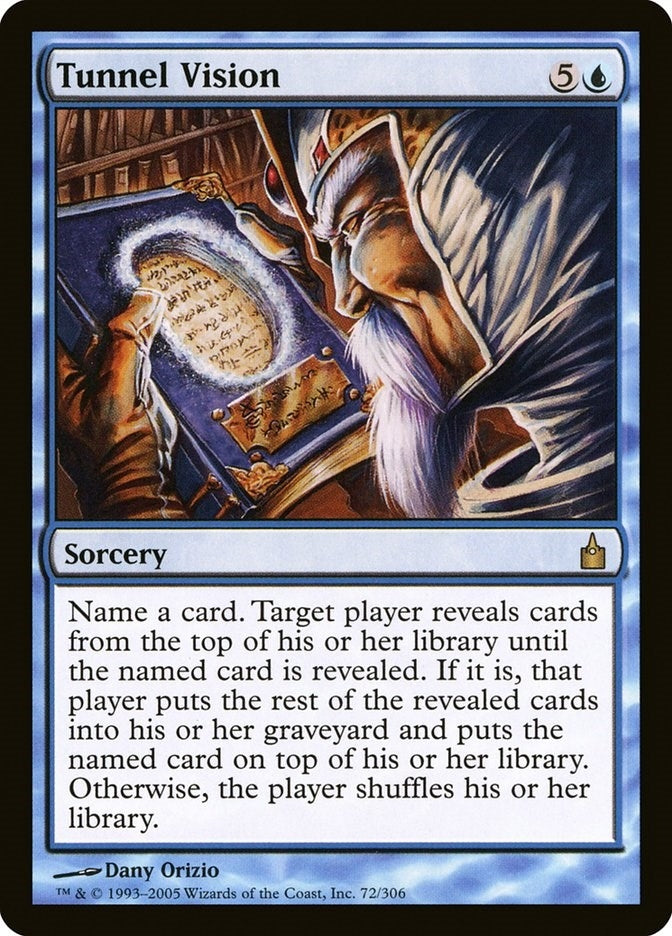 Image for Tunnel Vision (72) (RAV) - Magic: The Gathering