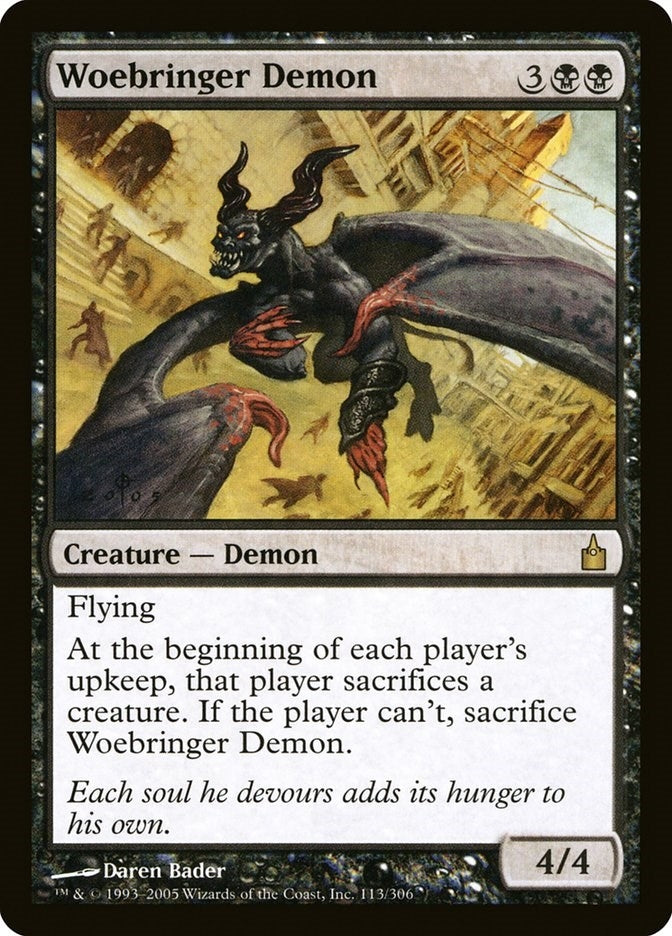 Image for Woebringer Demon (113) (RAV) - Magic: The Gathering