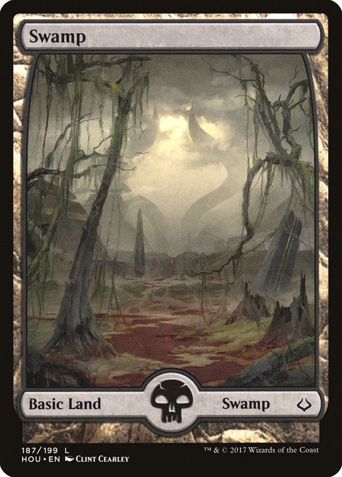 Swamp (187) - Full Art (187) (HOU) Japanese