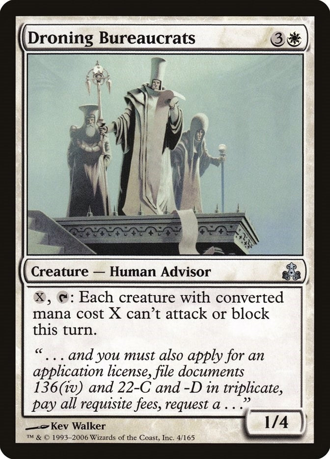 Image for Droning Bureaucrats (4) (GPT) - Magic: The Gathering