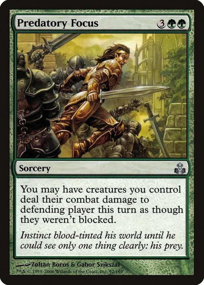 Image for Predatory Focus (92) (GPT) - Magic: The Gathering