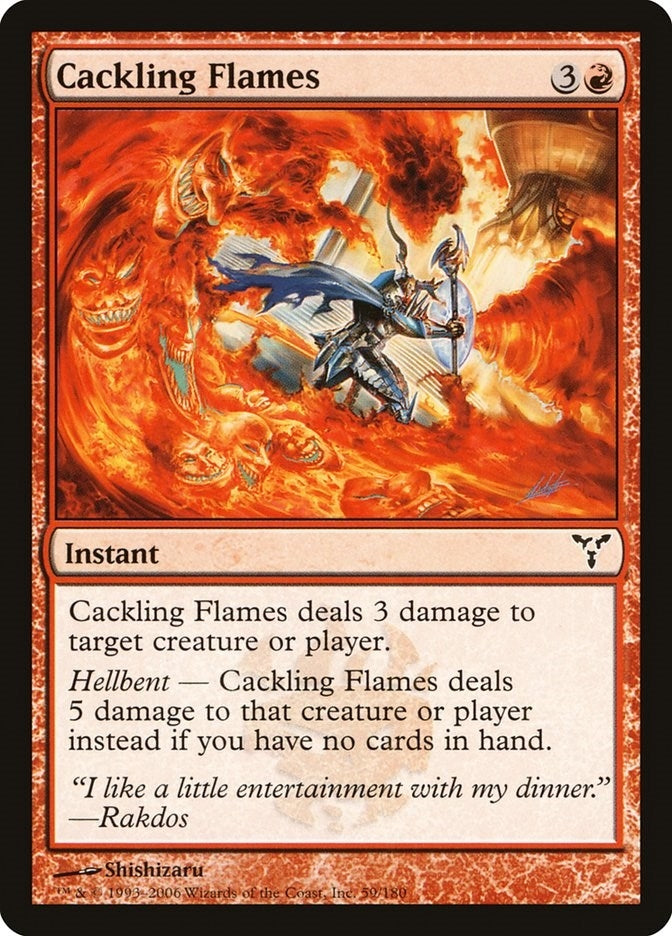 Image for Cackling Flames (59) (DIS) - Magic: The Gathering