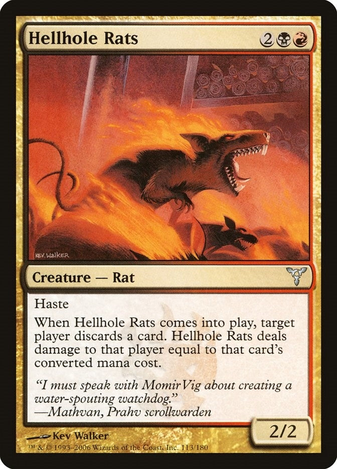 Image for Hellhole Rats (113) (DIS) - Magic: The Gathering