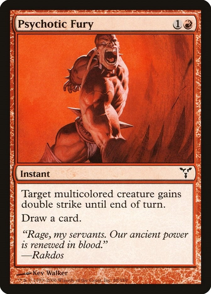 Image for Psychotic Fury (68) (DIS) - Magic: The Gathering