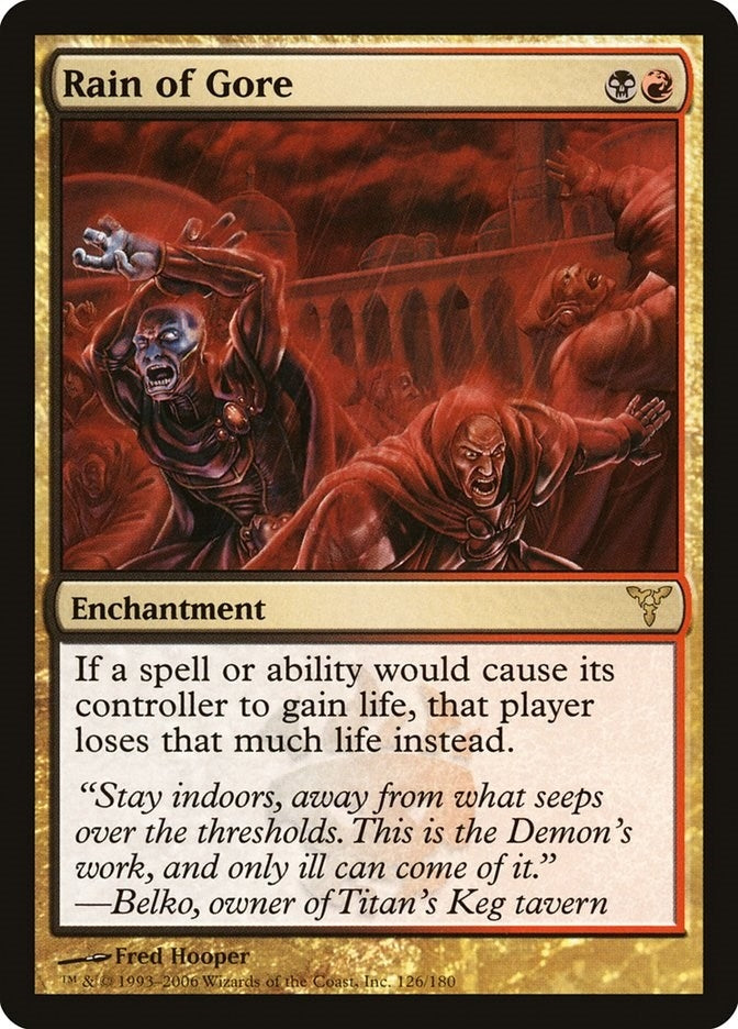 Image for Rain of Gore (126) (DIS) - Magic: The Gathering