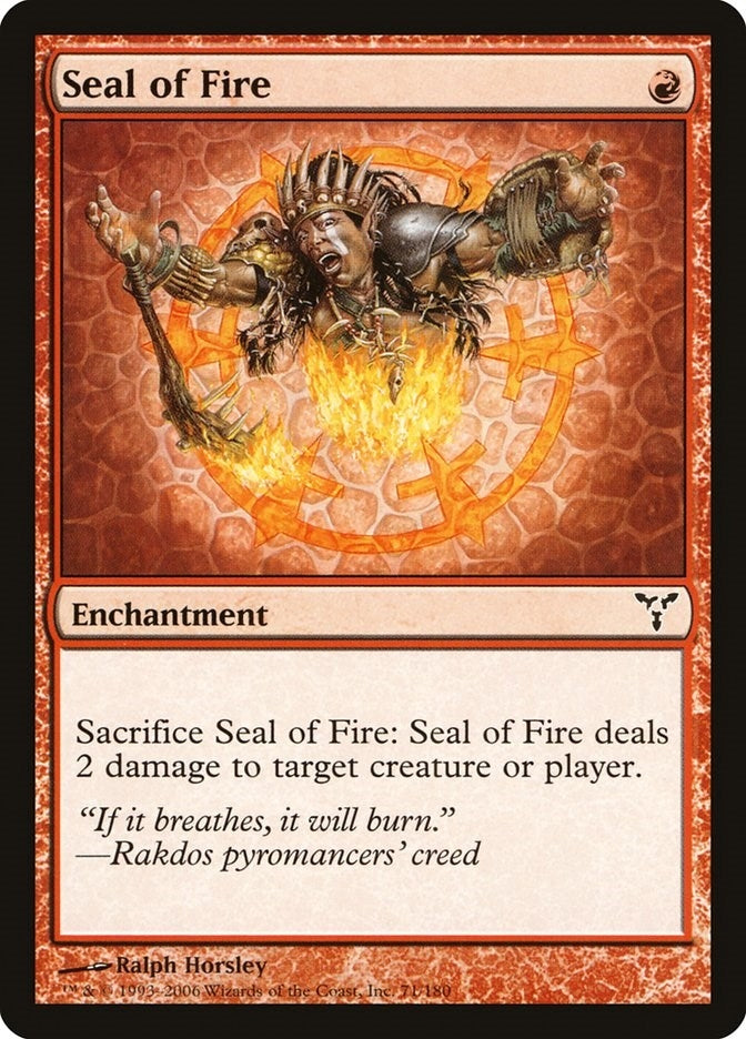 Image for Seal of Fire (71) (DIS) - Magic: The Gathering