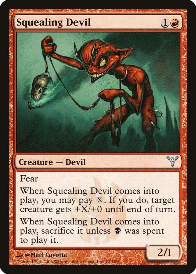 Image for Squealing Devil (72) (DIS) - Magic: The Gathering