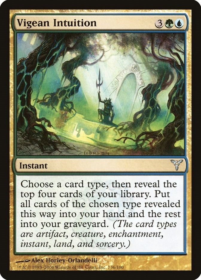 Image for Vigean Intuition (136) (DIS) - Magic: The Gathering