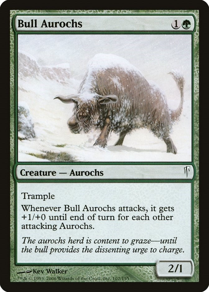 Image for Bull Aurochs (107) (CSP) - Magic: The Gathering