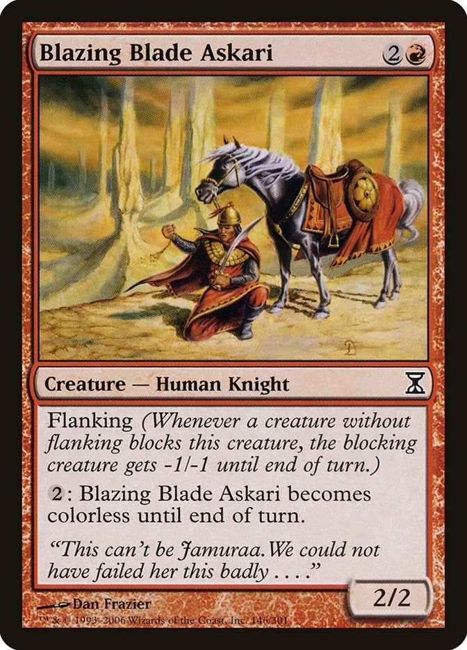 Image for Blazing Blade Askari (146) (TSP) - Magic: The Gathering