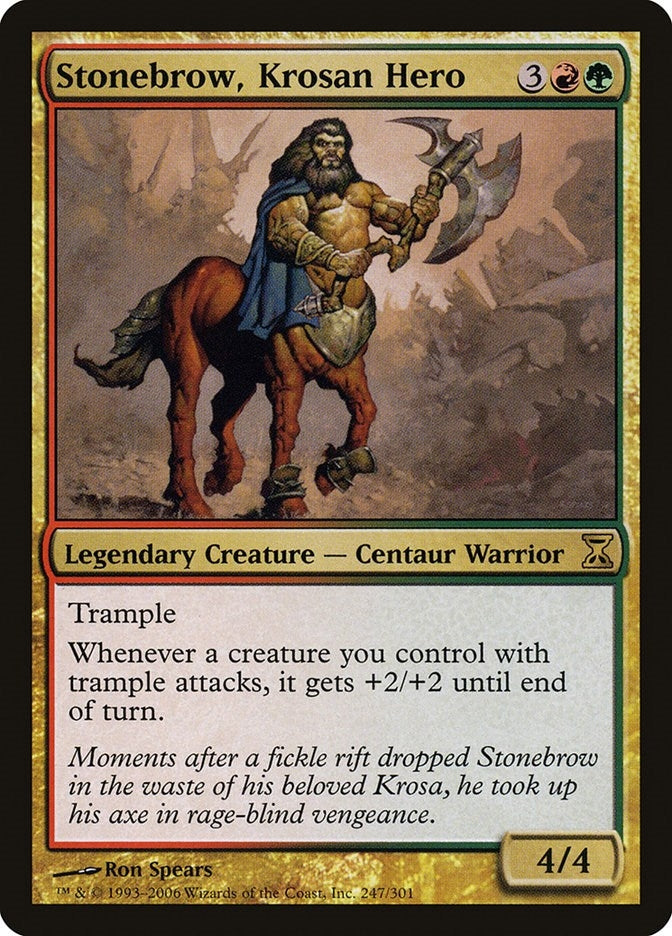 Image for Stonebrow, Krosan Hero (247) (TSP) - Magic: The Gathering