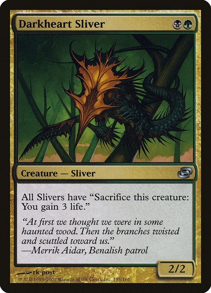 Image for Darkheart Sliver (155) (PLC) - Magic: The Gathering