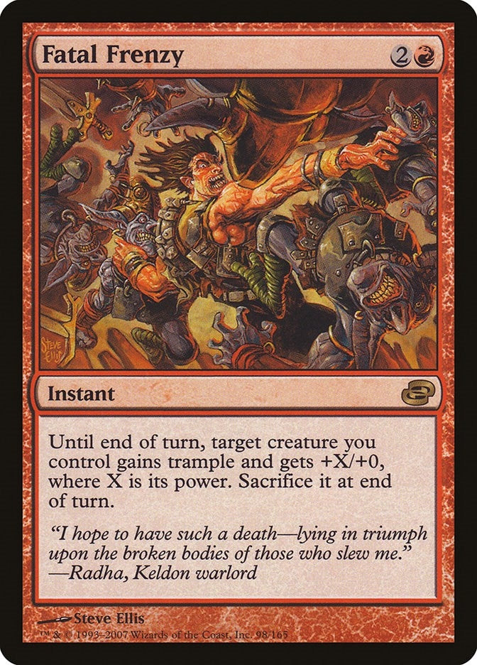 Image for Fatal Frenzy (98) (PLC) - Magic: The Gathering