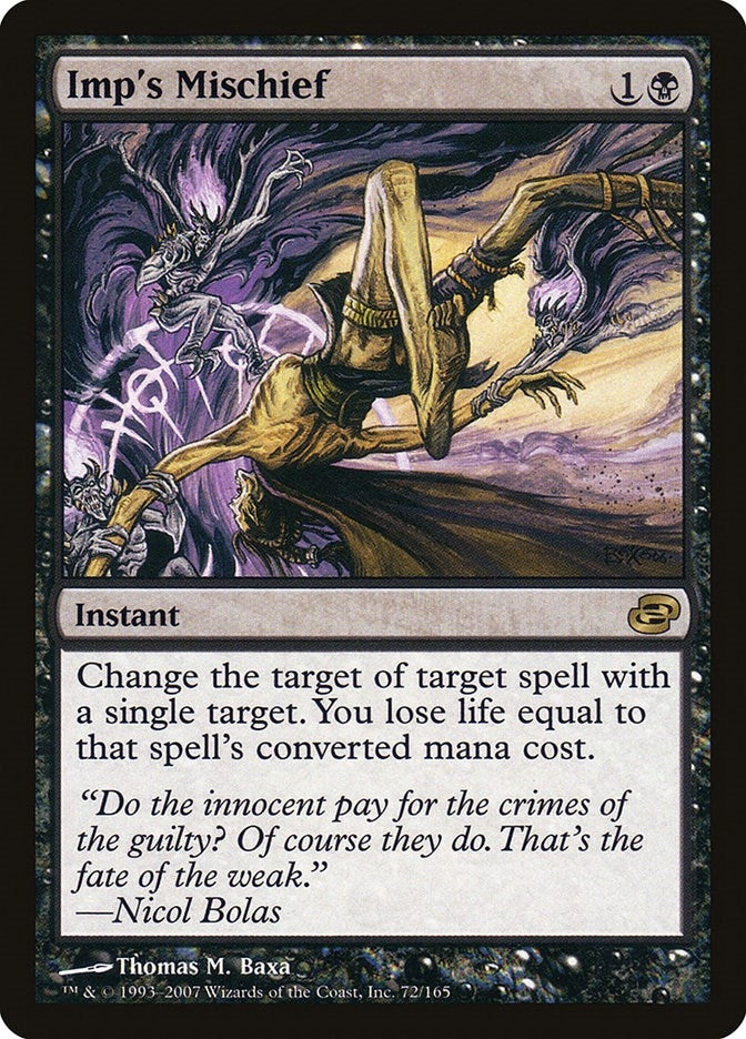 Image for Imp's Mischief (72) (PLC) - Magic: The Gathering