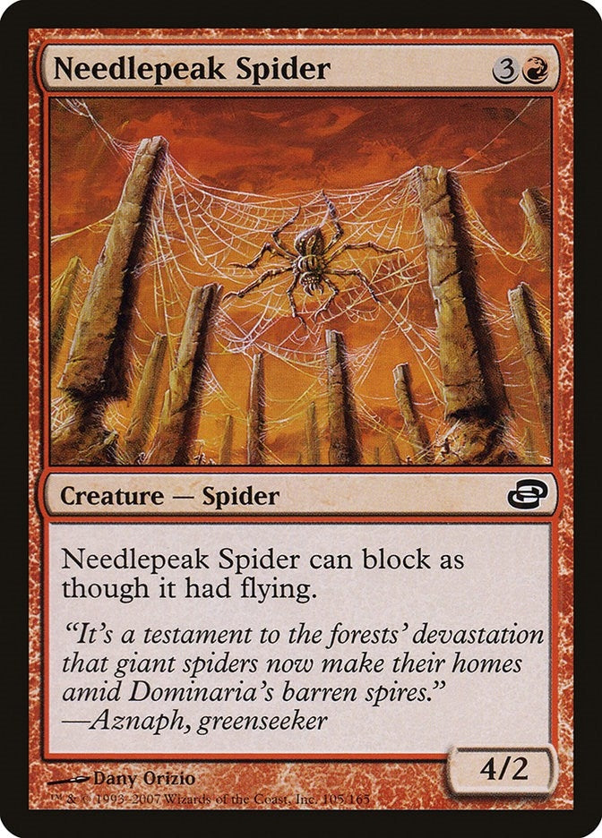 Image for Needlepeak Spider (105) (PLC) - Magic: The Gathering