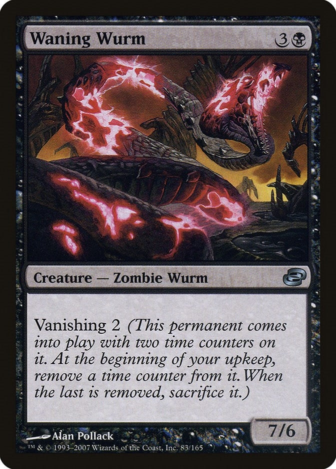 Image for Waning Wurm (83) (PLC) - Magic: The Gathering