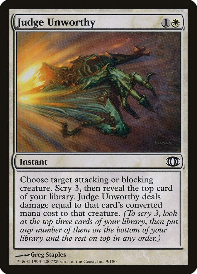 Image for Judge Unworthy (9) (FUT) - Magic: The Gathering