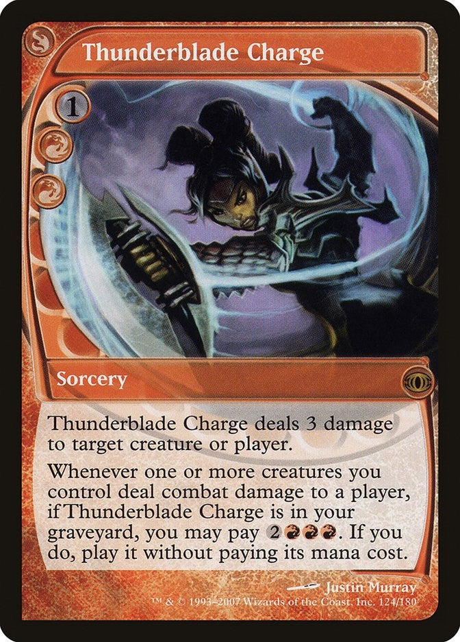 Image for Thunderblade Charge (124) (FUT) - Magic: The Gathering