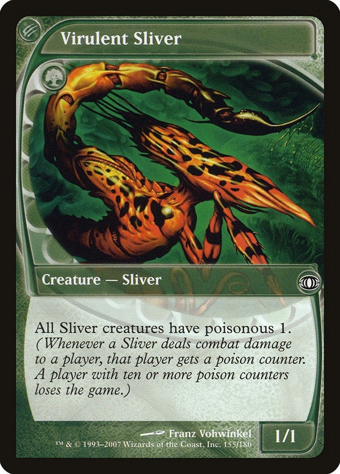 Image for Virulent Sliver (155) (FUT) - Magic: The Gathering