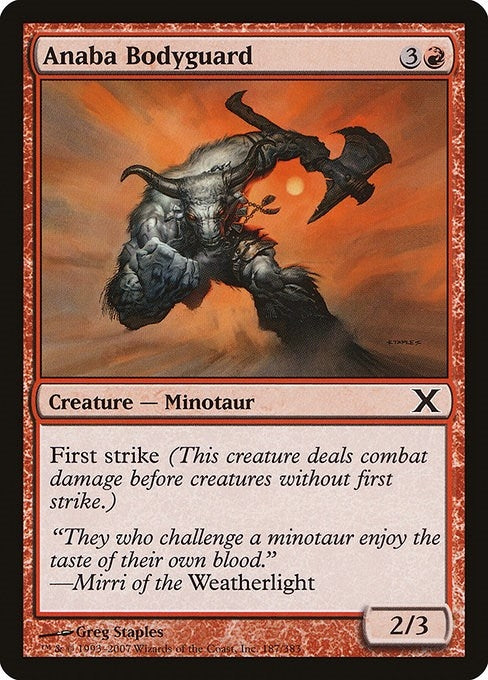 Image for Anaba Bodyguard (187) (10E) - Magic: The Gathering