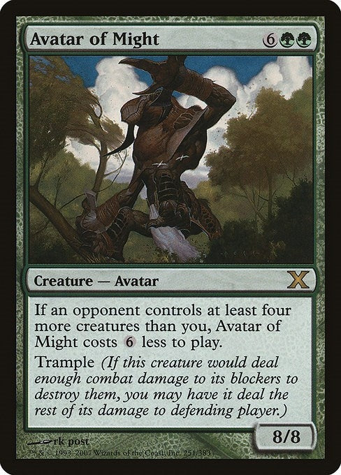 Image for Avatar of Might (251) (10E) - Magic: The Gathering