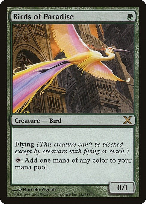 Image for Birds of Paradise (252) (10E) - Magic: The Gathering