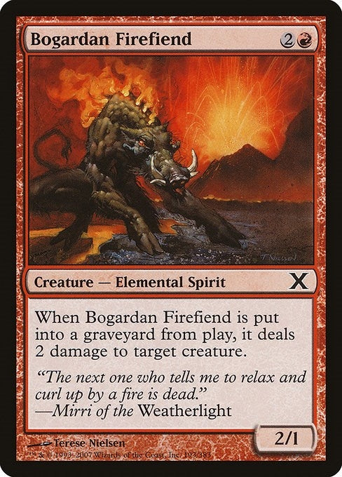 Image for Bogardan Firefiend (193) (10E) - Magic: The Gathering