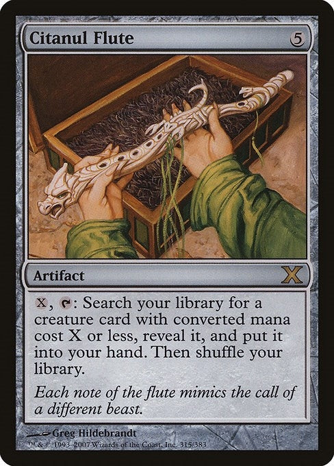 Image for Citanul Flute (315) (10E) - Magic: The Gathering