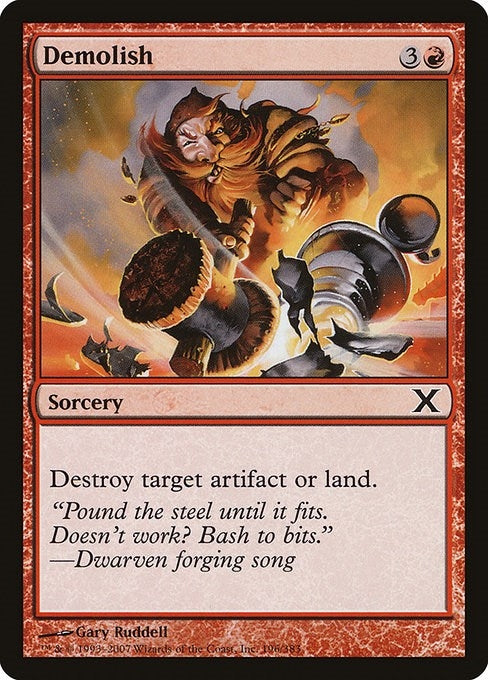 Image for Demolish (196) (10E) - Magic: The Gathering