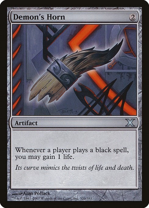 Image for Demon's Horn (320) (10E) - Magic: The Gathering