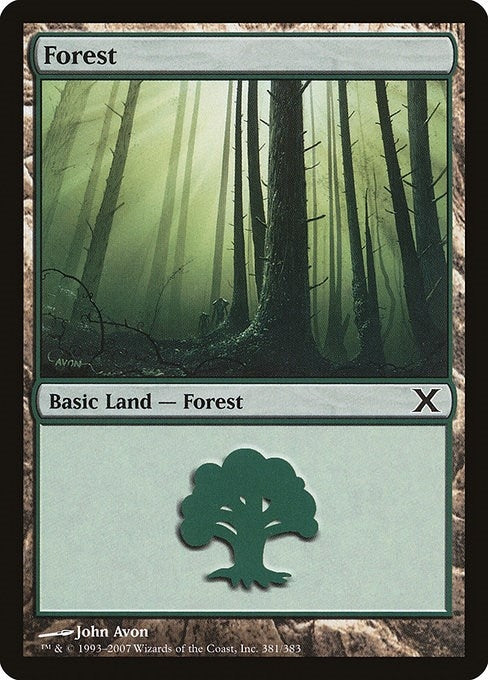 Image for Forest (381) (381) (10E) - Magic: The Gathering