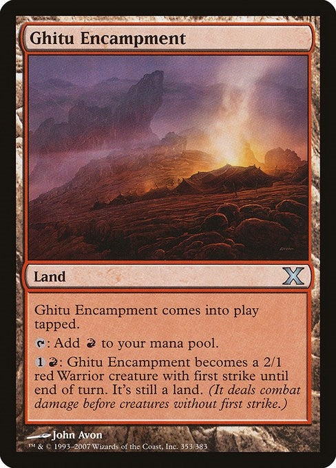 Image for Ghitu Encampment (353) (10E) - Magic: The Gathering