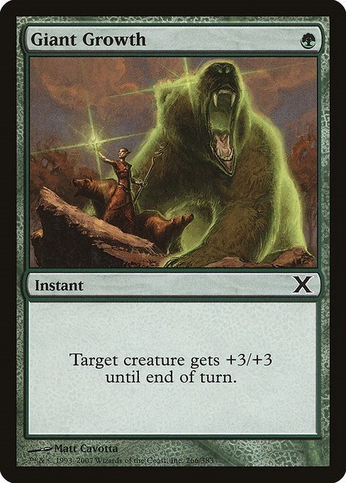 Image for Giant Growth (266) (10E) - Magic: The Gathering