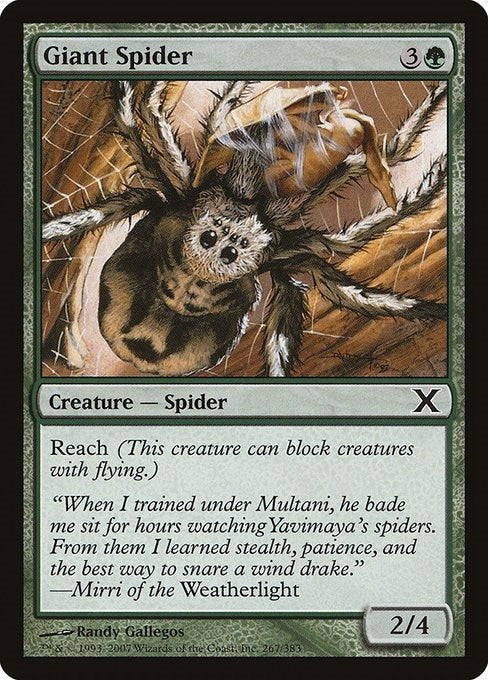 Image for Giant Spider (267) (10E) - Magic: The Gathering