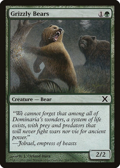 Image for Grizzly Bears (268) (10E) - Magic: The Gathering
