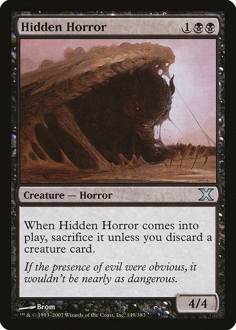 Image for Hidden Horror (149) (10E) - Magic: The Gathering