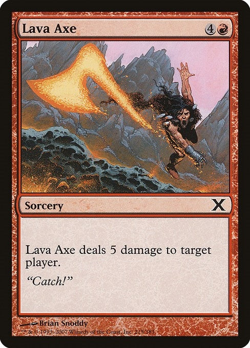 Image for Lava Axe (215) (10E) - Magic: The Gathering