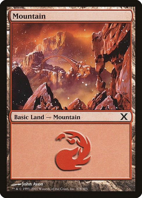 Image for Mountain (378) (378) (10E) - Magic: The Gathering
