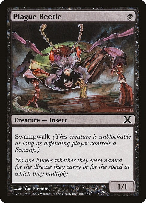 Image for Plague Beetle (168) (10E) - Magic: The Gathering