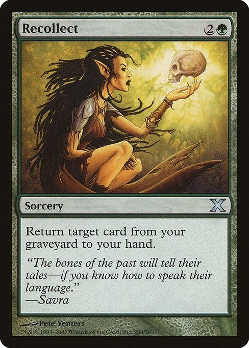Image for Recollect (289) (10E) - Magic: The Gathering