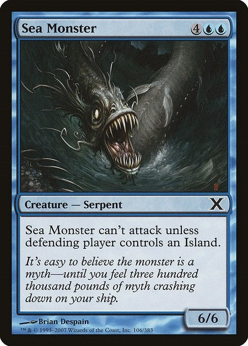 Image for Sea Monster (106) (10E) - Magic: The Gathering