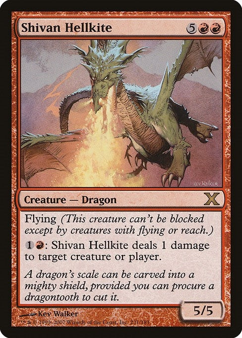 Image for Shivan Hellkite (231) (10E) - Magic: The Gathering