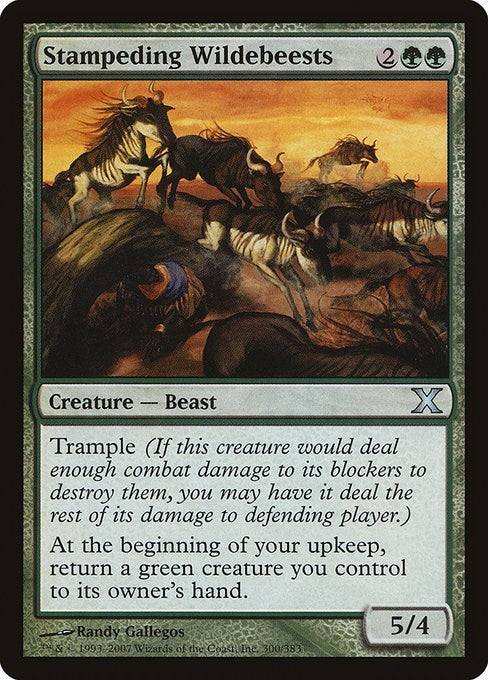 Image for Stampeding Wildebeests (300) (10E) - Magic: The Gathering