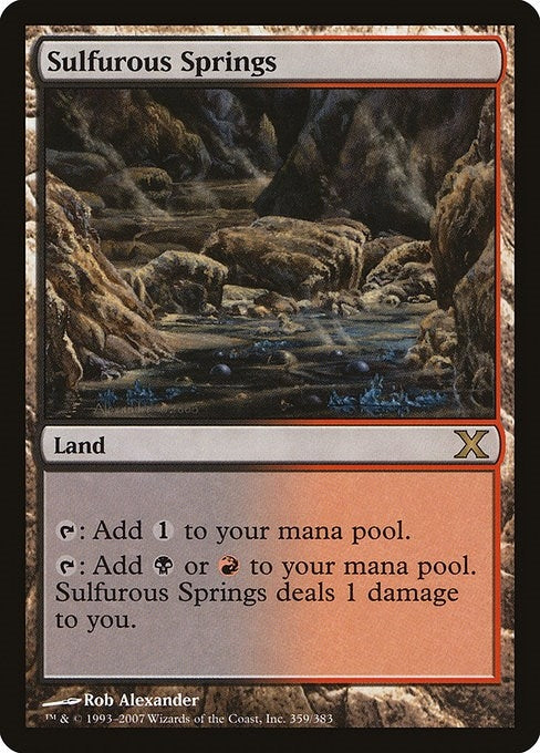 Image for Sulfurous Springs (359) (10E) - Magic: The Gathering