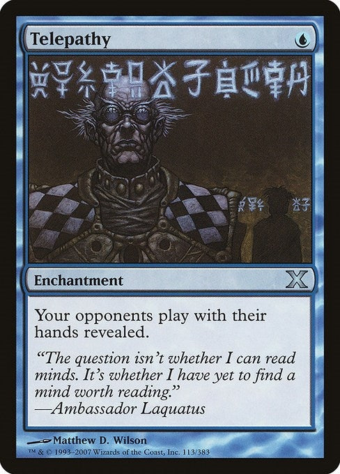 Image for Telepathy (113) (10E) - Magic: The Gathering